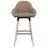 vidaXL Barski stolček taupe blago