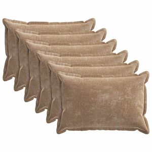 vidaXL Prevleka za blazino 6 pcs HOUTEN Rjava 40 x 60 cm