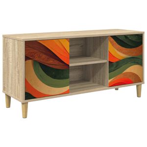 vidaXL TV omarica BONN 102 x 33 x 50 cm Sonoma Inženirski les