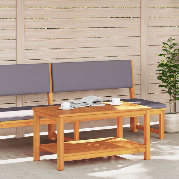 vidaXL Stranska miza Rjava 90 x 50 x 45 cm Masiven les akacije