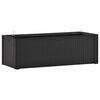 vidaXL Visoka greda z zalivalnim sistemom antracitna 100x43x33 cm
