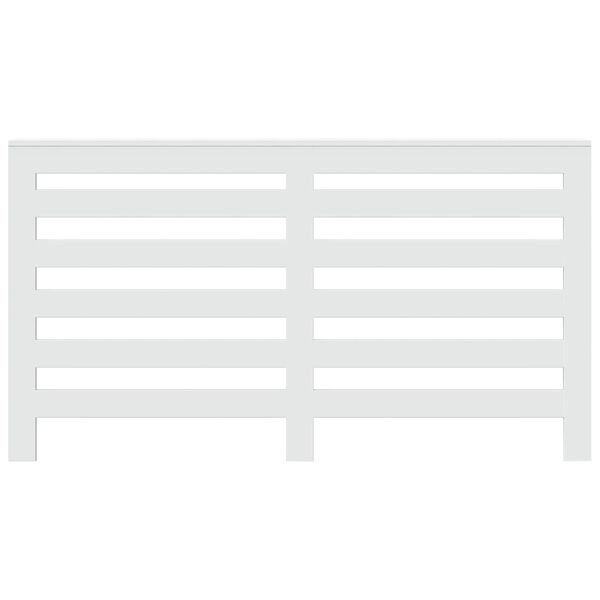 vidaXL Pokrov za radiator bel 149x20x82 cm inženirski les