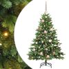 vidaXL Umestno božično drevo med 150 LED Zelena 120 cm PE in PVC