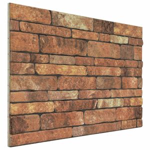 vidaXL Stenske plo&scaron;če 10 kos 100 x 50 cm Rjava in bela EPS pena
