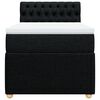 vidaXL Box spring postelja z vzmetnico črn 90x190 cm blago