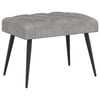 vidaXL Klop s gumbnim oblazinjenjem Svetlo siva 60 x 40 x 45 cm Žamet