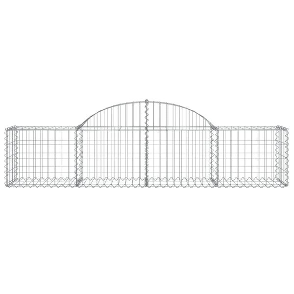vidaXL Obokane gabion košare 15 kosov 200x50x40/60 cm pocinkano železo