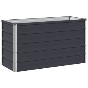 vidaXL Povi&scaron;ana vrtna gredica Antracit 100 x 40 x 55 cm