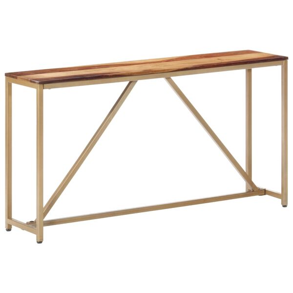 vidaXL Konzolna mizica 140x35x76 cm trden palisander