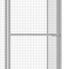 vidaXL Mačja kletka 3x1,5x1,5 m pocinkano jeklo