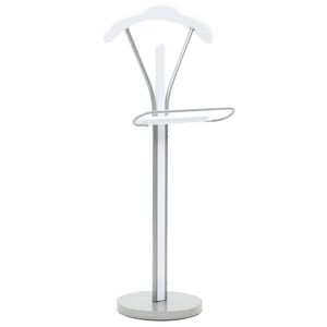vidaXL Stojalo za obleke 45x35x107 cm bele barve