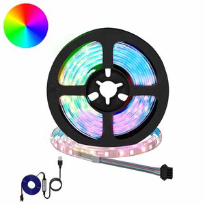 vidaXL LED trak 2 kos Črna in prozorna Baker in plastika