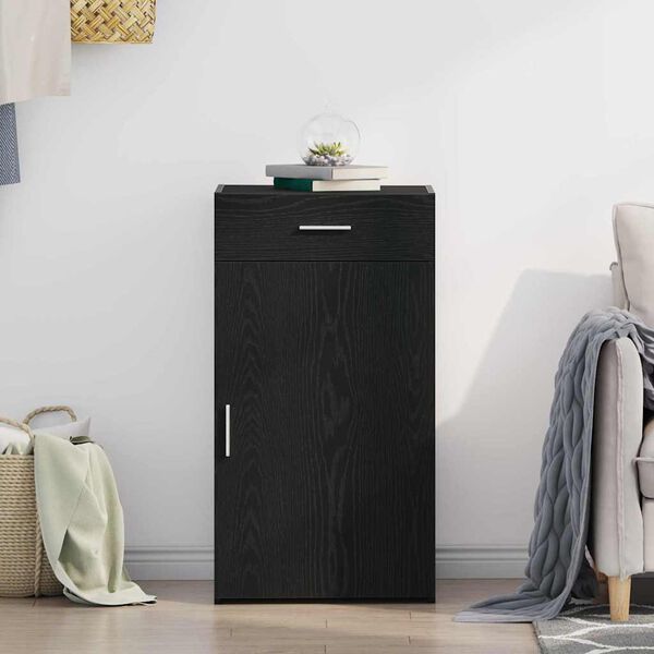 vidaXL Strani &scaron;al s predalom Črna Orehovina 50 x 42,5 x 93 cm