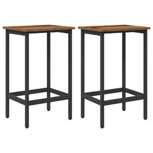 vidaXL Barski stol 2 kos Star les 40 x 32 x 64 cm Inženirski les