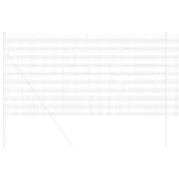 vidaXL Ograja z varjeno žico srebrna 0.4 x 10 m Jeklo