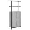 vidaXL Visok predalnik Siva Sonoma 40 x 33 x 161 cm Inženirski les