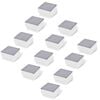 vidaXL LED talne svetilke 12 kosov 100x100x68 mm