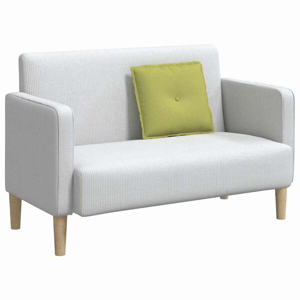 vidaXL Poglavni vzglavnik Svetlo zelena 50 x 19 x 45 cm blago