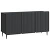 vidaXL TV omarica Črna 99 x 34,5 x 52 cm Inženirski les