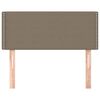 vidaXL Posteljno vzglavje taupe 90x5x78/88 cm blago