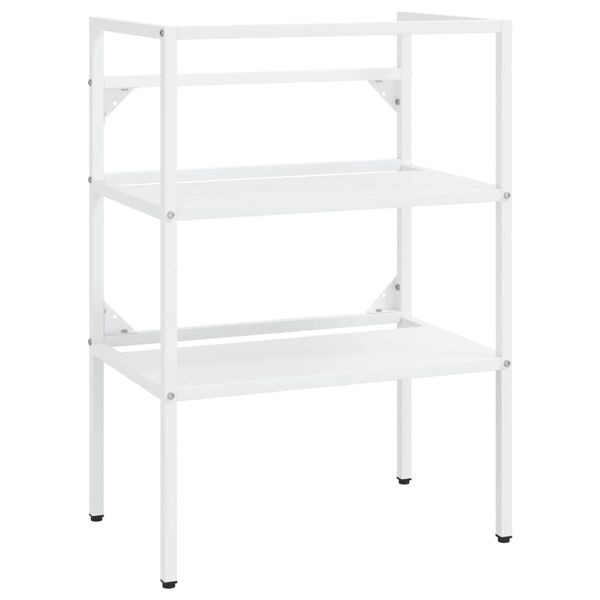 vidaXL Kopalni&scaron;ki regal bel 59x38x83 cm železo