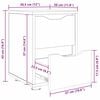 vidaXL Posteljne mize s predalom 2 pcs Umetni hrast 30,5 x 30 x 43 cm