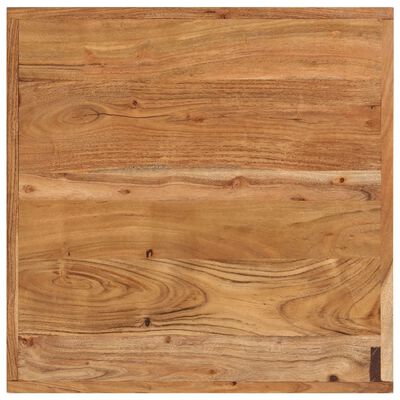 vidaXL Barska miza 55x55x107 cm trden akacijev les in železo