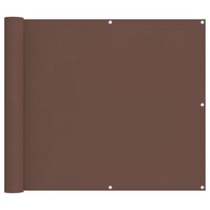 vidaXL Balconska mreža Rjava 100 x 200 cm Oxford tkanina