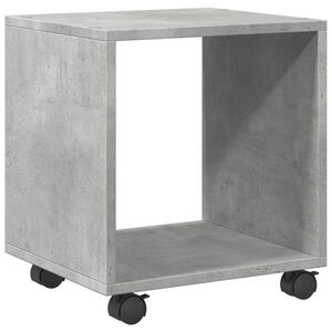 vidaXL Omarica na kolesih betonsko siva 37x33x42,5 cm inženirski les