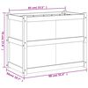 vidaXL Vrtno cvetlično korito 90x50x70 cm impregnirana borovina