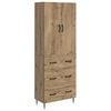 vidaXL Set omar 2 kos 66 x 34,5 x 90 cm Inženirski les Artisan hrast