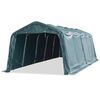 vidaXL Premični &scaron;otor za živino 550 g/m&sup2; 3,3x8 m PVC temno zelen