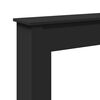 vidaXL Okvir za kamin črn 75x20x87,5 cm inženirski les