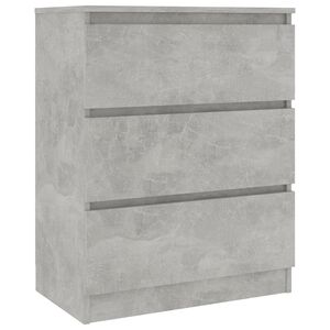 vidaXL Komoda betonsko siva 60x35x76 cm konstruiran les