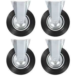 vidaXL Fiksna kolesa 4 kosi 200 mm