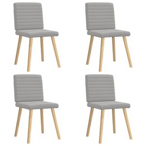 vidaXL Jedilni stoli 4 kosi Cloud Grey Fabric