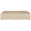 vidaXL Posteljni okvir brez vzmetnice krem 140x190 cm blago