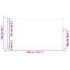 vidaXL Stranska tenda za teraso 160x300 cm krem barve