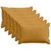 vidaXL Prevleka za blazino 6 kos HOUTEN Rumena 30 x 50 cm korduroy