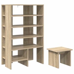 vidaXL Omara za čevlje 2 kos 62 x 35 x 100 cm Inženirski les