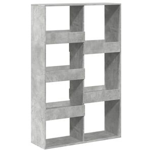 vidaXL Knjižna omara betonsko siva 100x33x155,5 cm inženirski les