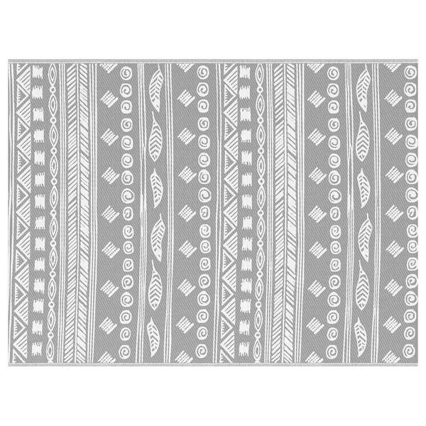 vidaXL Zunanji preproga Paisley ARAKIL Siva in bela 400 &times; 300 cm