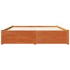 vidaXL Konstrukcija postelje s predalom Voskast rjav 150 x 200 cm
