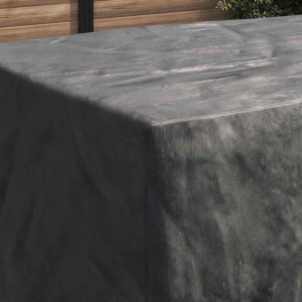 vidaXL Prevleka za pohi&scaron;tvo Enobarvno Črna 300 x 110 x 70 cm 420D