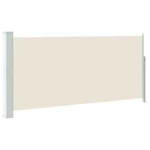 vidaXL Zložljiva stranska tenda 140 x 314 cm krem