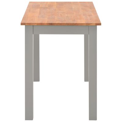vidaXL Jedilna miza 120x60x74 cm trdna hrastovina