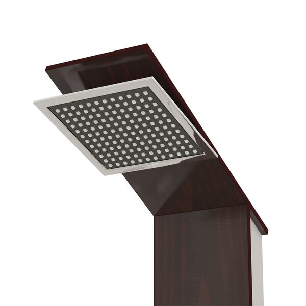 vidaXL Tuš panel steklo rjav