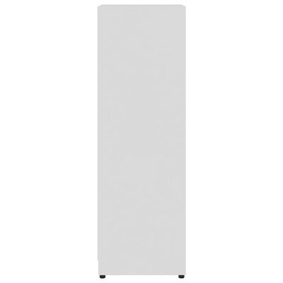 vidaXL Kopalniška omarica visok sijaj bela 30x30x95 cm iverna plošča