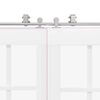 vidaXL Oprema za drsna vrata 200 cm nerjaveče jeklo srebrne barve