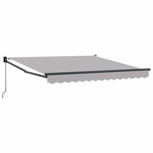 vidaXL Vlečna tenda Svetlo siva 300 x 250 x 165 cm
